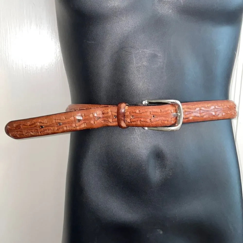 ‎Vintage brown leather belt